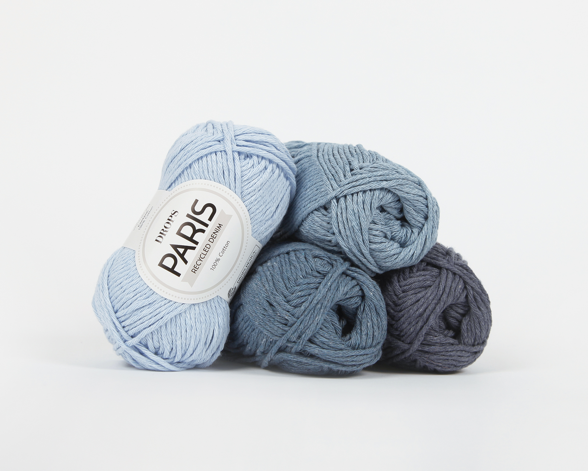 Włóczka Drops Paris Recycled Denim 102 Spray Blue - obrazek 2