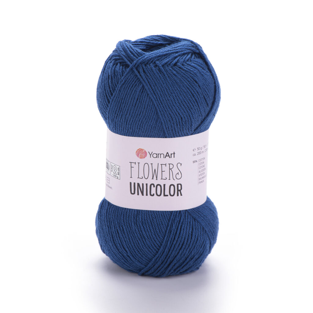 Włóczka YarnArt Flowers Unicolor 756 Ciemny Niebieski