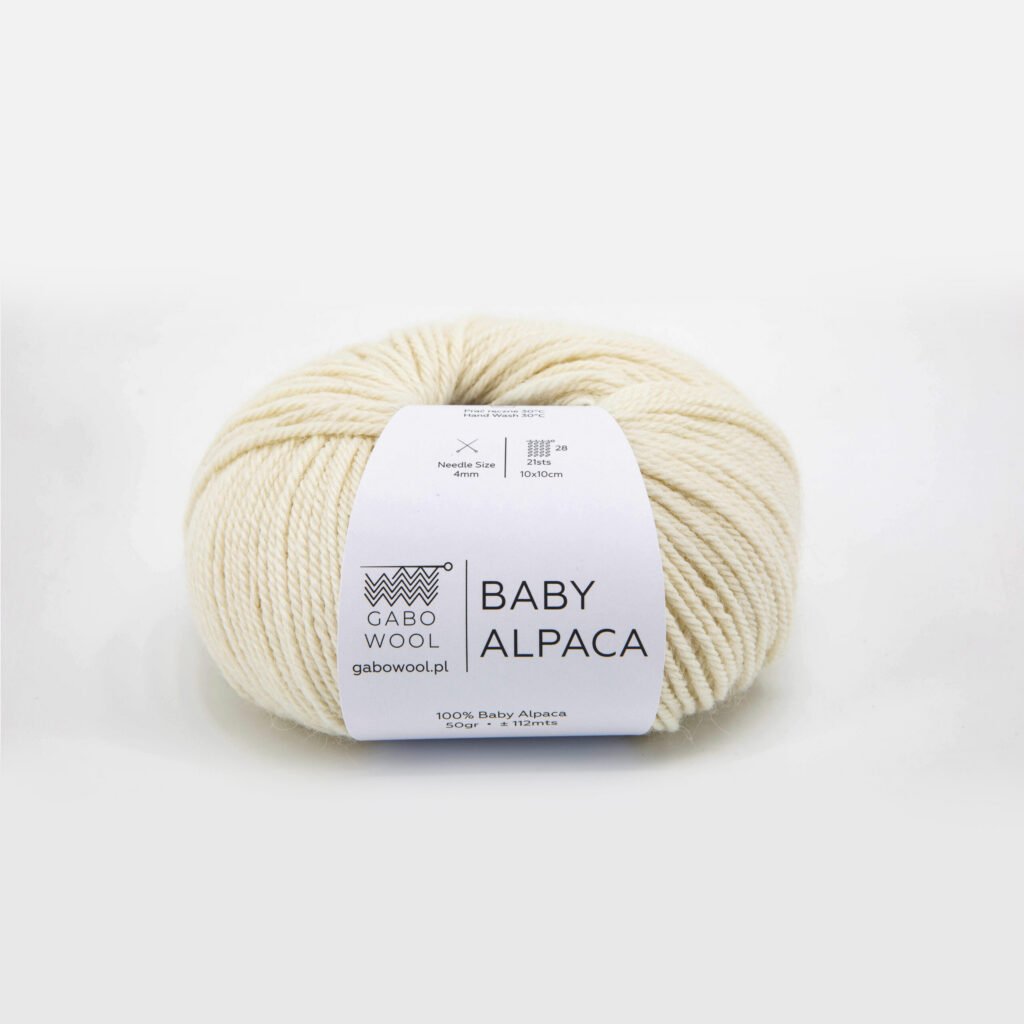Włóczka Gabo Wool Baby Alpaca 100 Natura