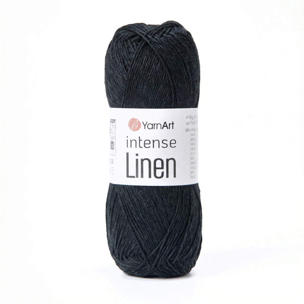 Włóczka YarnArt Intense Linen 4135 Czarny