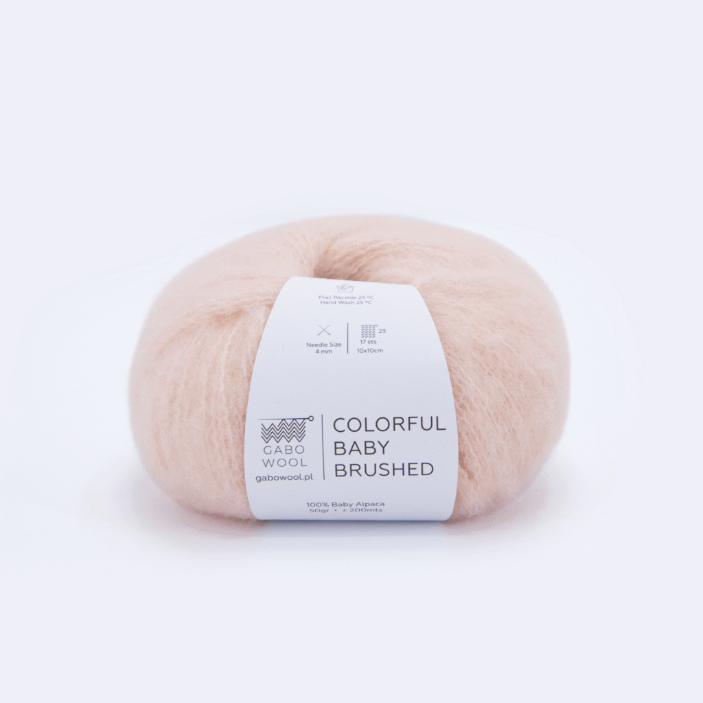 Włóczka Gabo Wool Colorful Baby Brushed 7194 Jasny Róż