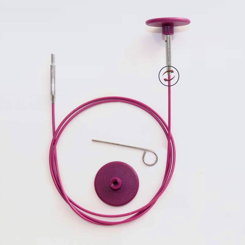 Żyłka Obrotowa 80cm KnitPro Red 10644