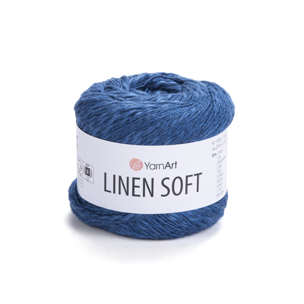 Włóczka YarnArt Linen Soft 7317 Niebieski