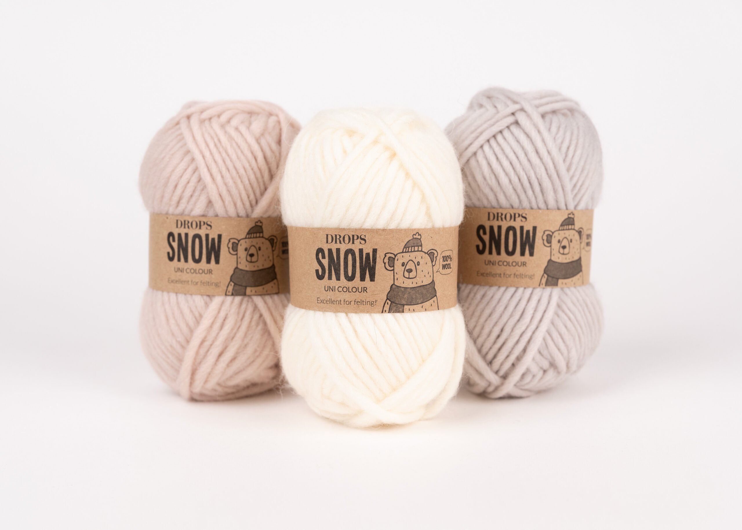 Włóczka Drops Snow 14 Ciemny Szary - obrazek 2