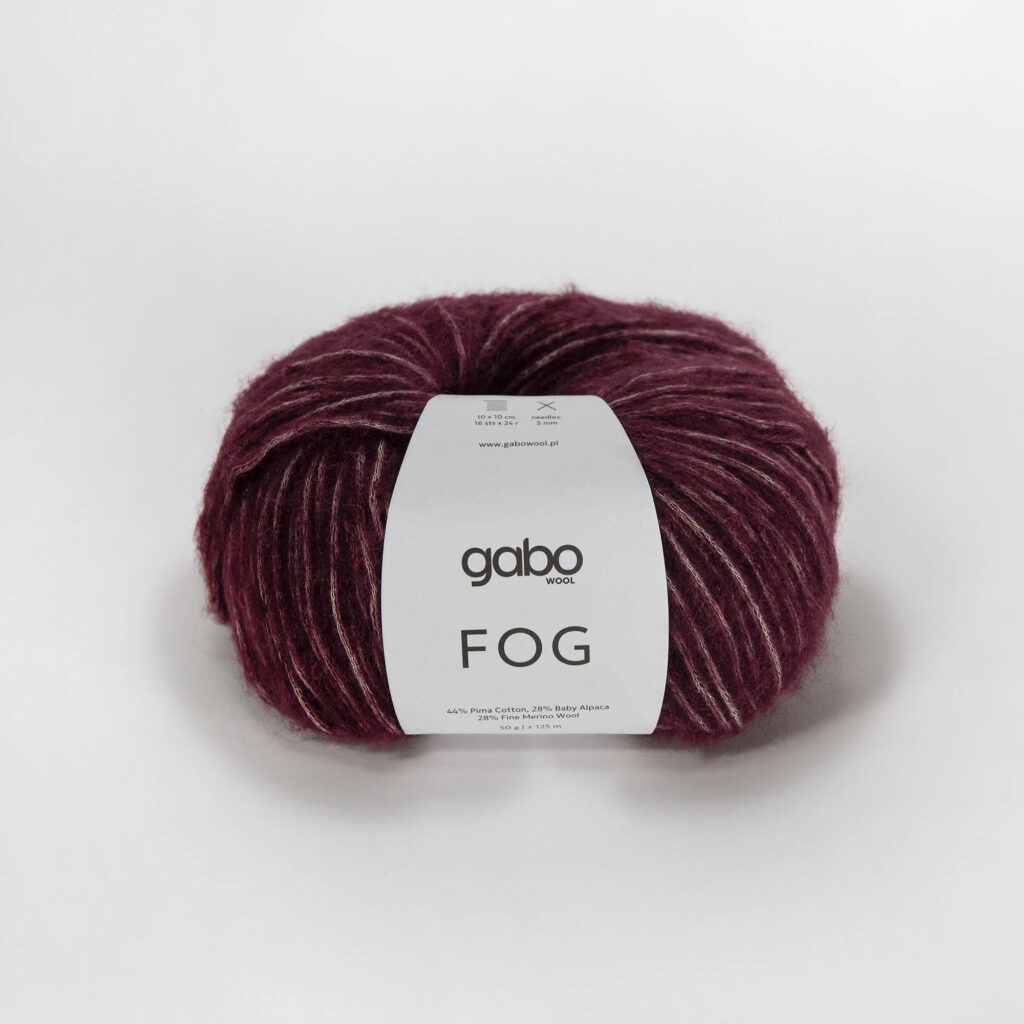 Włóczka Gabo Wool FOG 6910 Burgund