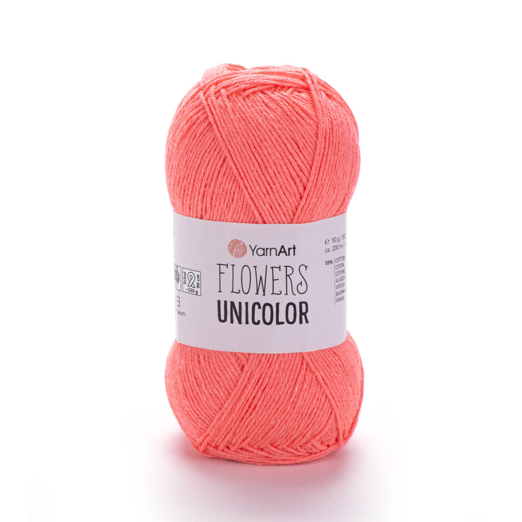 Włóczka YarnArt Flowers Unicolor 736 Koral