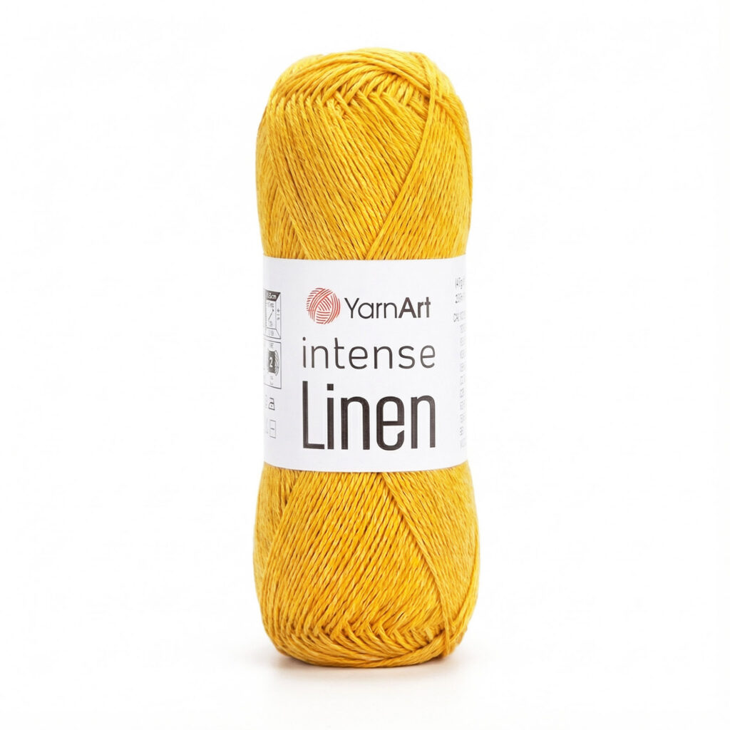Włóczka YarnArt Intense Linen 4117 Żółty