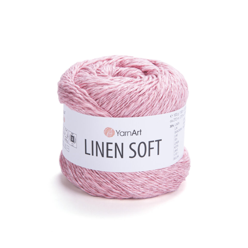 Włóczka YarnArt Linen Soft 7322 Róż