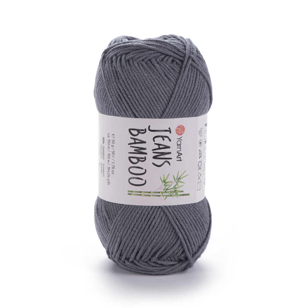 Włóczka YarnArt Jeans Bamboo 128 Ciemny Szary