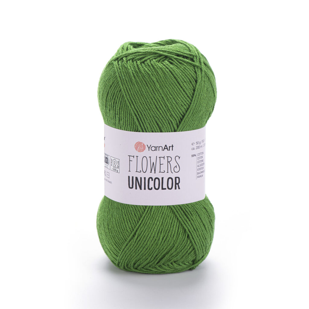 Włóczka YarnArt Flowers Unicolor 759 Zielony