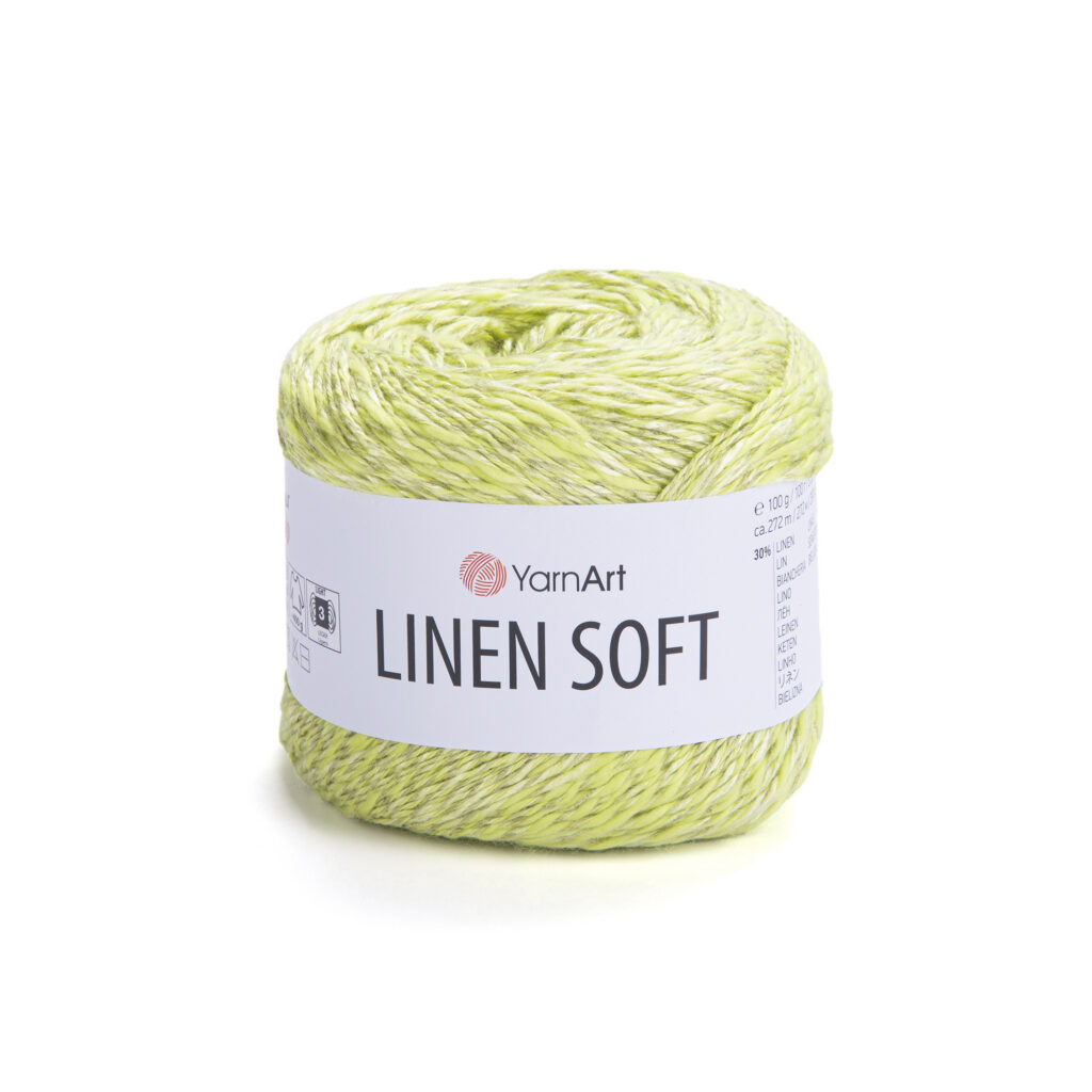 Włóczka YarnArt Linen Soft 7311 Limonka