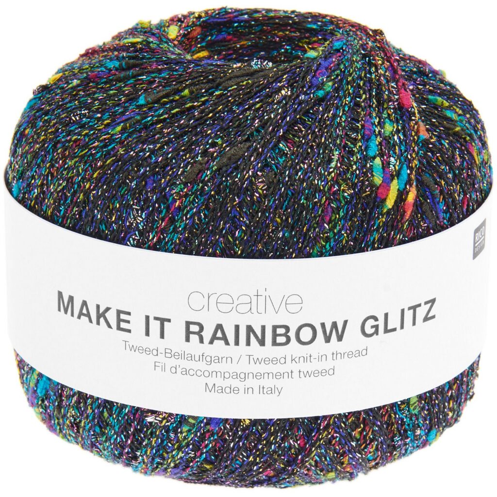 Włóczka Rico Design Creative Make It Rainbow Glitz 001