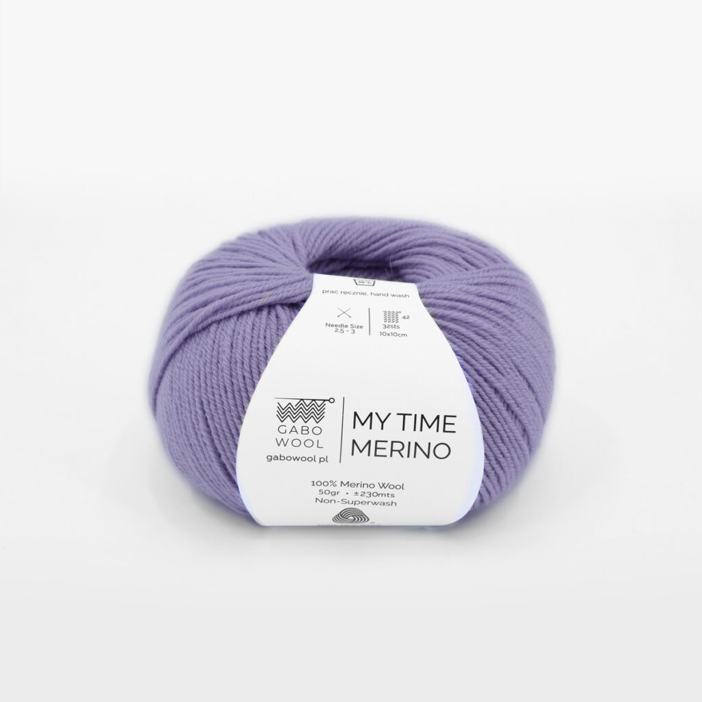 Włóczka Gabo Wool My Time Merino 930 Jasna Lawenda