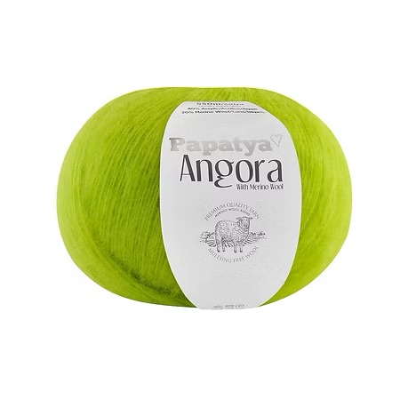 Włóczka Papatya Angora 6740 Zielone Jabłuszko
