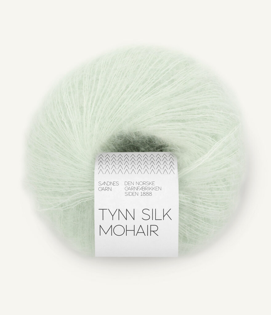 Włóczka Sandnes Garn Tynn Silk Mohair 7911 Zielona Mięta
