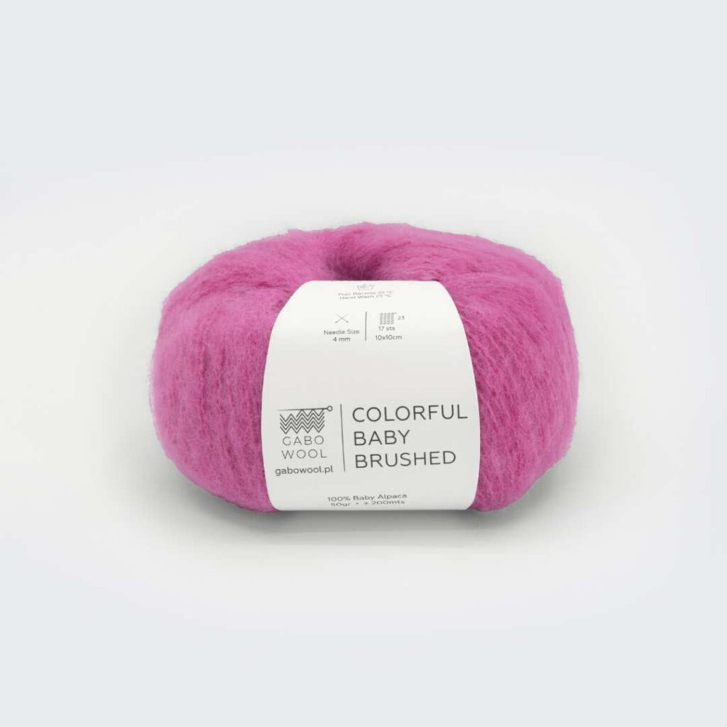 Włóczka Gabo Wool Colorful Baby Brushed 7007 Candy Róż