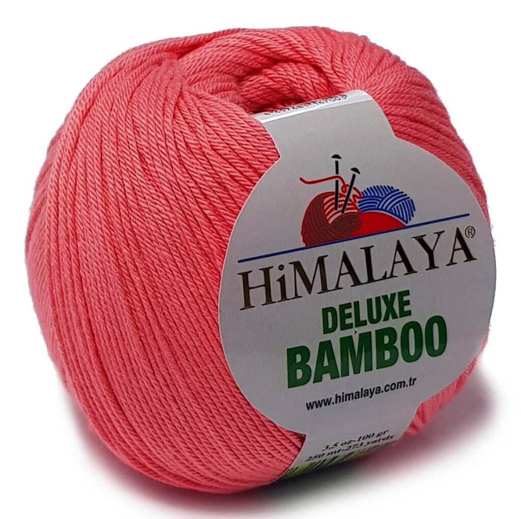 Włóczka Himalaya Deluxe Bamboo 124-09 Koralowy