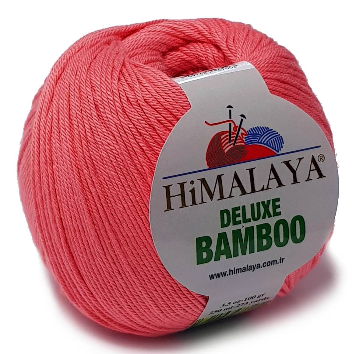 Włóczka Himalaya Deluxe Bamboo 124-09 Koralowy