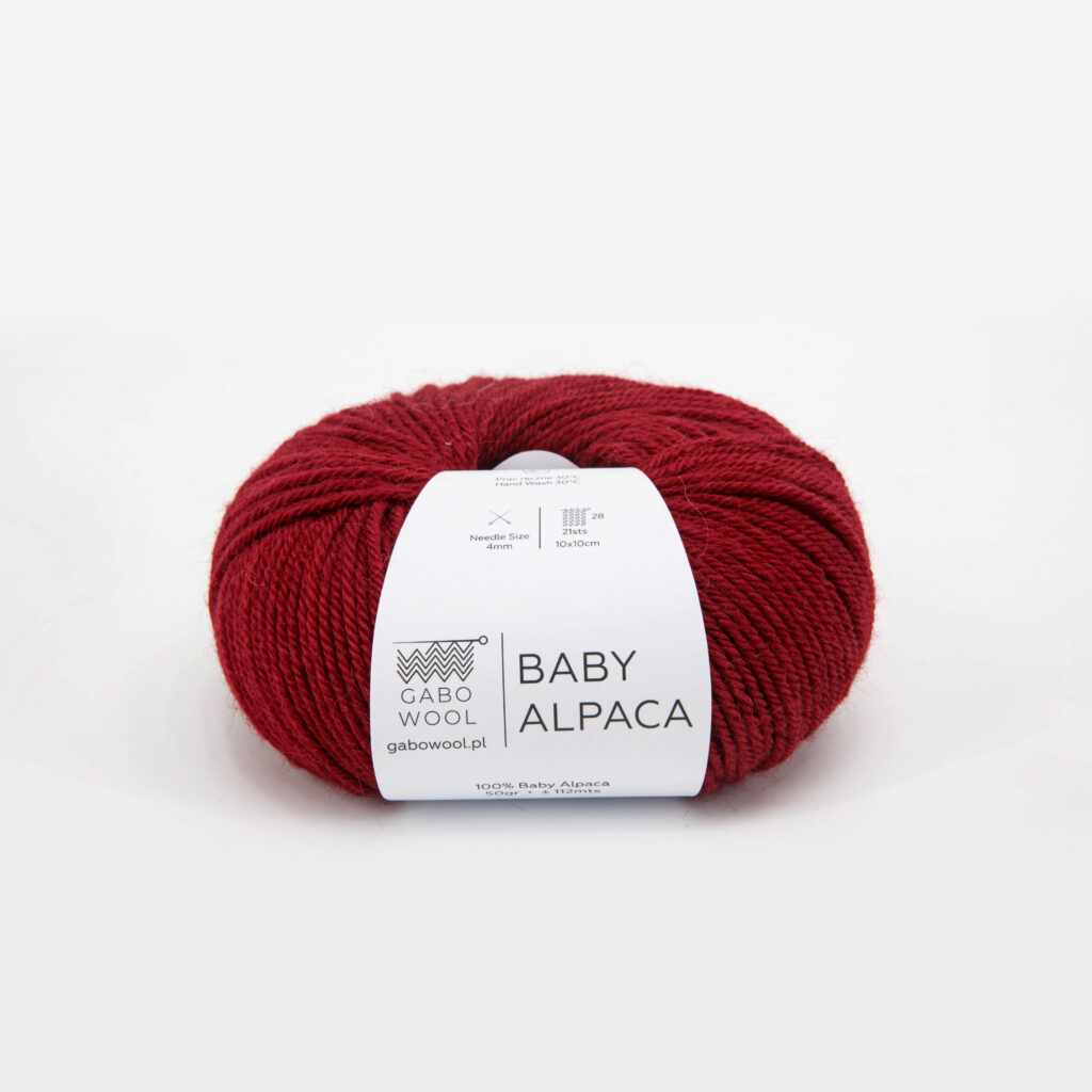 Włóczka Gabo Wool Baby Alpaca 2055 Czerwień