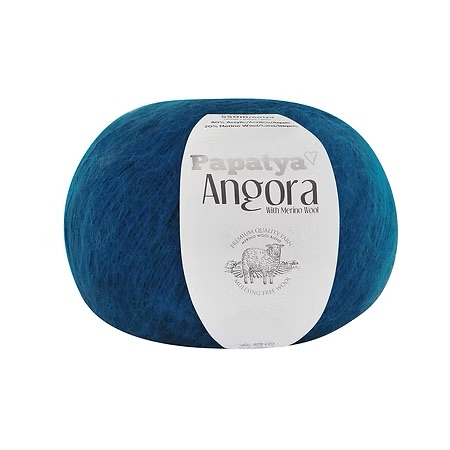 Włóczka Papatya Angora 5750 Ciemny Morski