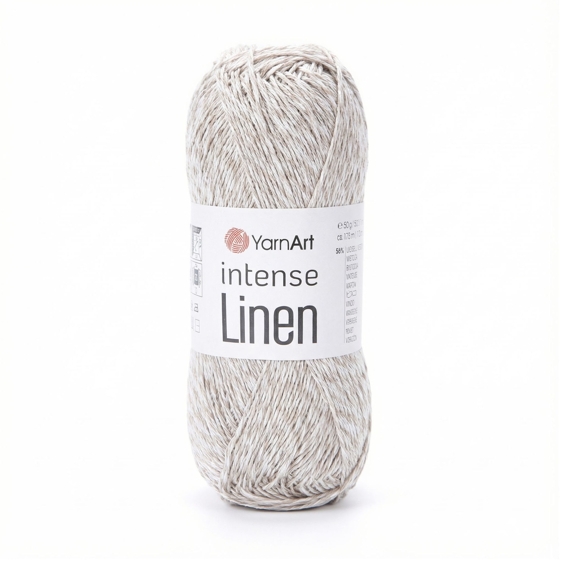 Włóczka YarnArt Intense Linen 4100 Białobeżowa