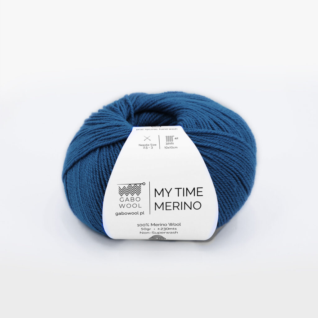 Włóczka Gabo Wool My Time Merino 9600 Kobalt