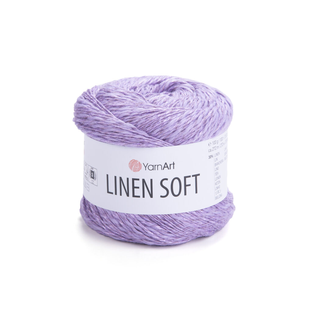 Włóczka YarnArt Linen Soft 7325 Fiolet