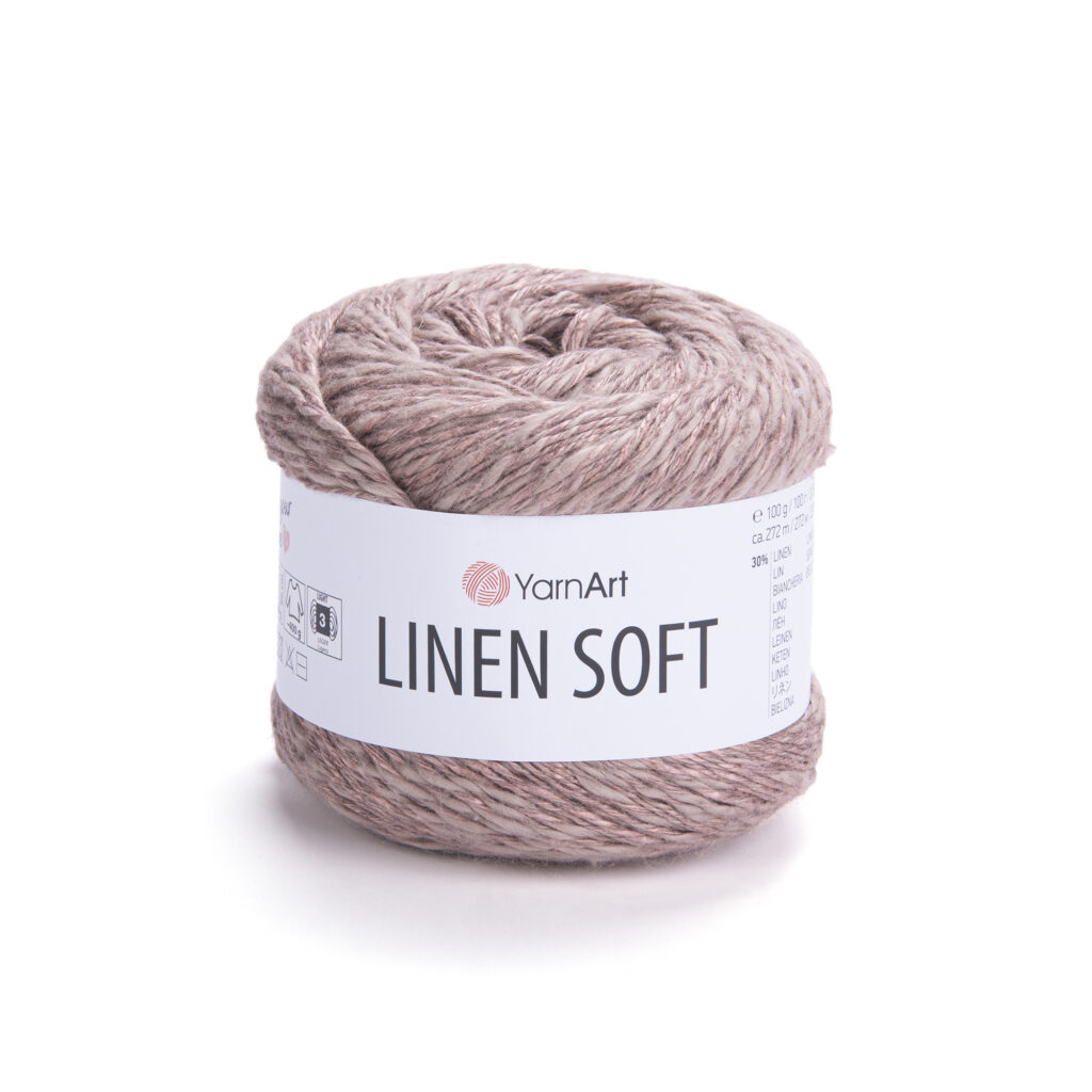 Włóczka YarnArt Linen Soft 7308 Brudny Róż
