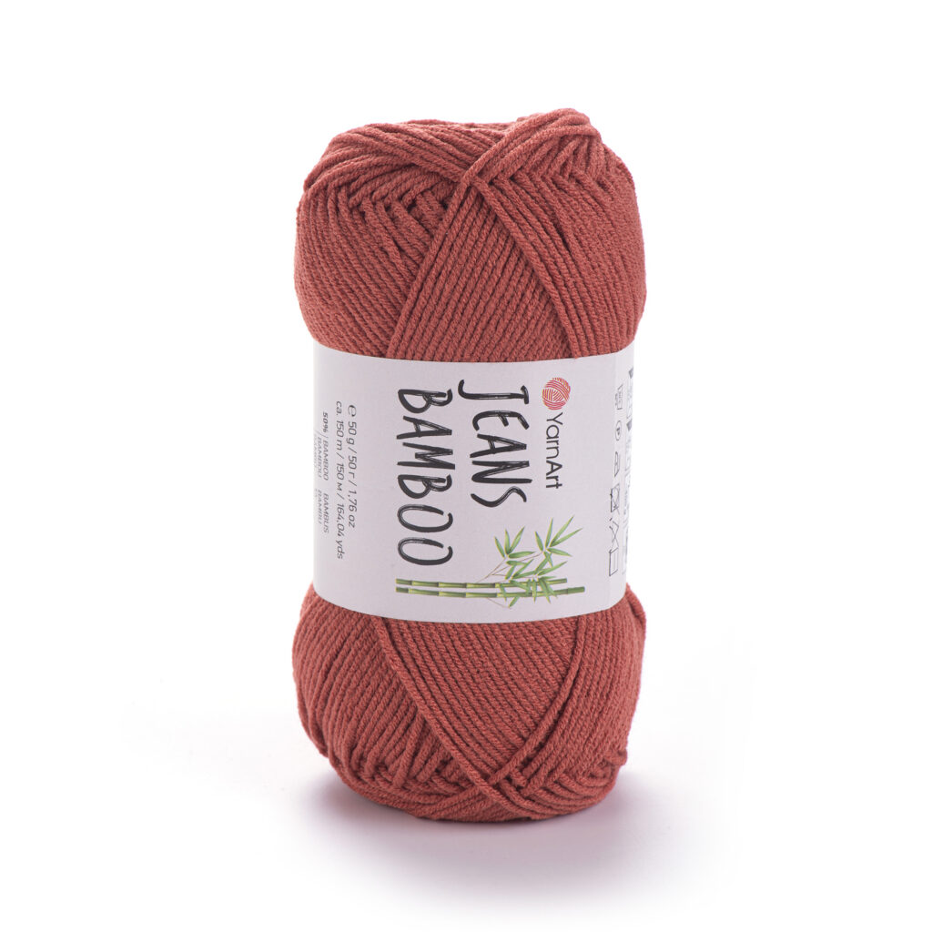 Włóczka YarnArt Jeans Bamboo 142 Rdza