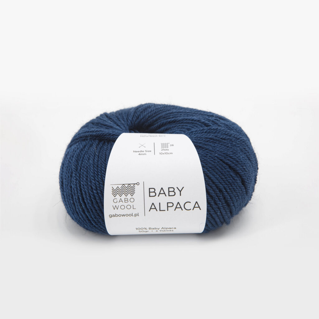 Włóczka Gabo Wool Baby Alpaca 1654 Niebieski