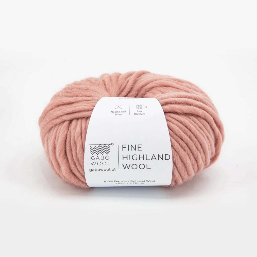 Włóczka Gabo Wool Fine Highland Wool 8384 Łososiowy