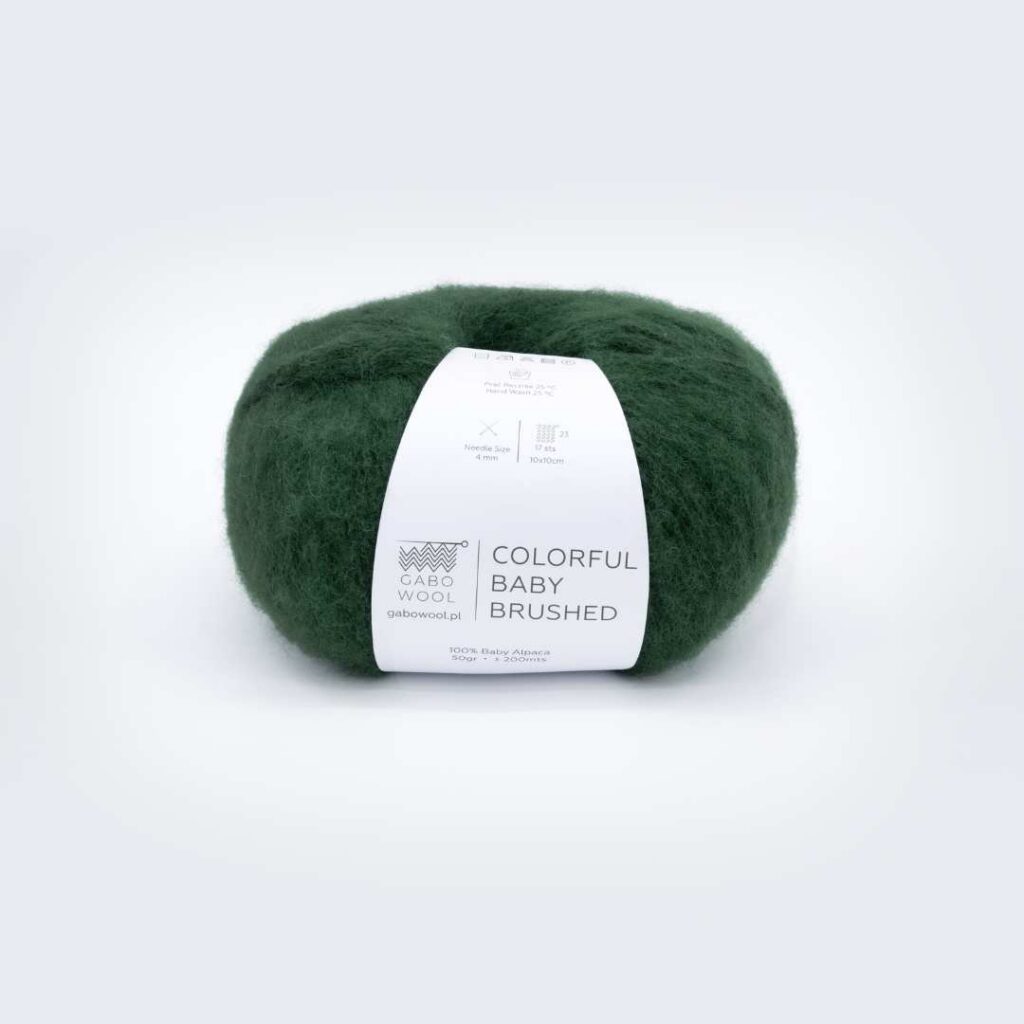 Włóczka Gabo Wool Colorful Baby Brushed 7172 Leśna Zieleń