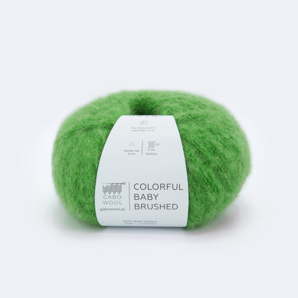 Włóczka Gabo Wool Colorful Baby Brushed 7951 Zielony