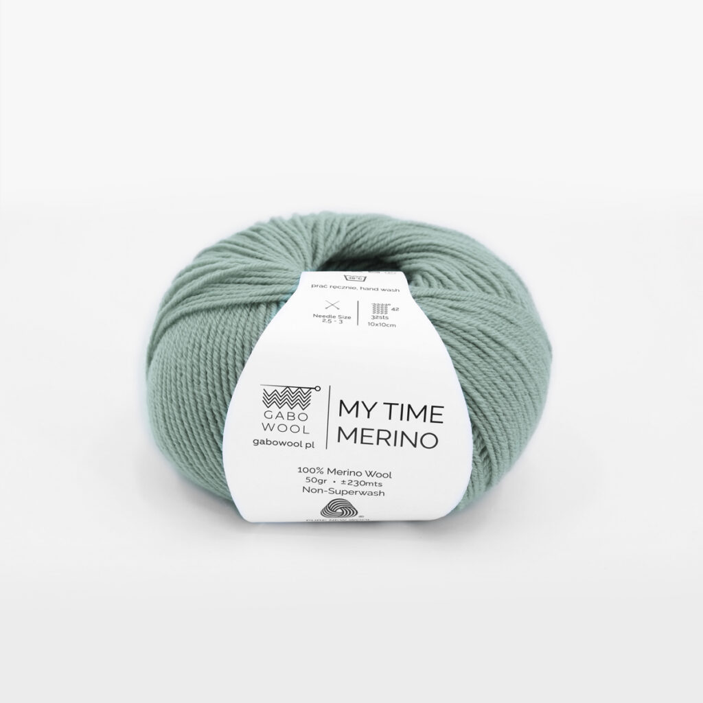 Włóczka Gabo Wool My Time Merino 9268 Szałwia