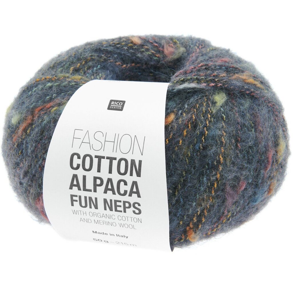 Włóczka Rico Design Cotton Alpaca Fun Neps 005 Granat