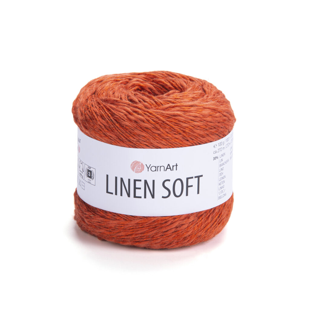 Włóczka YarnArt Linen Soft 7310 Pomarańczowy