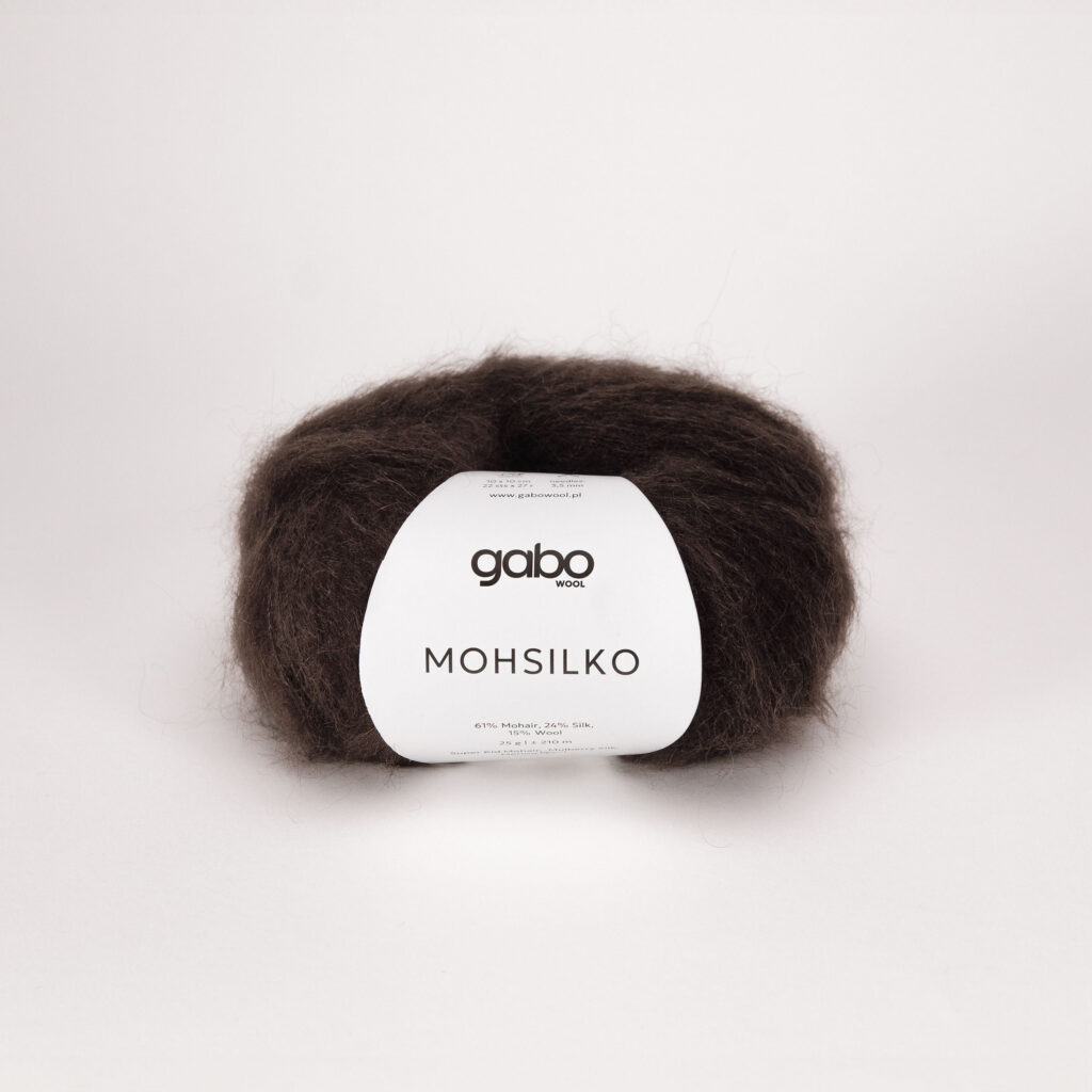 Włóczka Gabo Wool Mohsilko 4305 Gorzka Czekolada